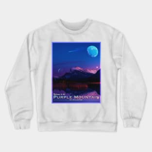 POSTCARD: PURPLE MOUNTAIN. Crewneck Sweatshirt